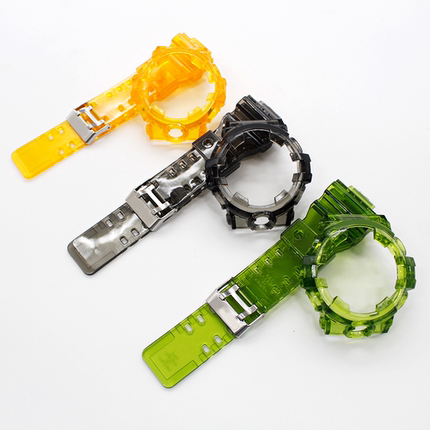 适配卡西欧手表壳表带5522 GA700SK/SKE/7A/710/735冰韧套装