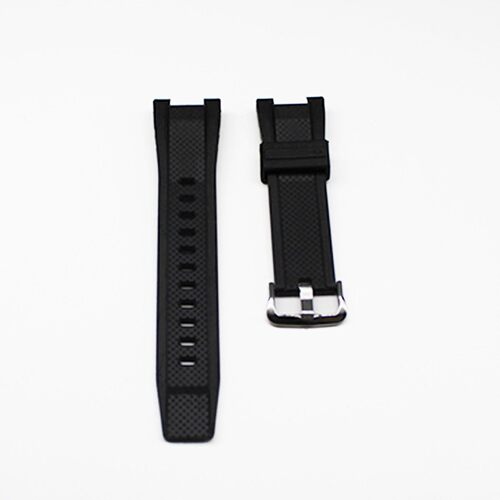 硅胶手表带代用卡西欧红黑GST-300/W300/W300G/W100G树脂表带