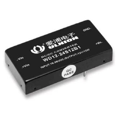 WD12-24S05 单路输出 DC-DC 24转5V 电源模块 12W 2400mA