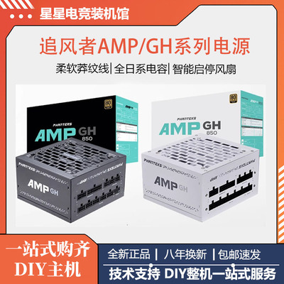 追风者AMPGH ATX3.0 750W 850W金牌全模组电源日系电容蟒纹线线梳