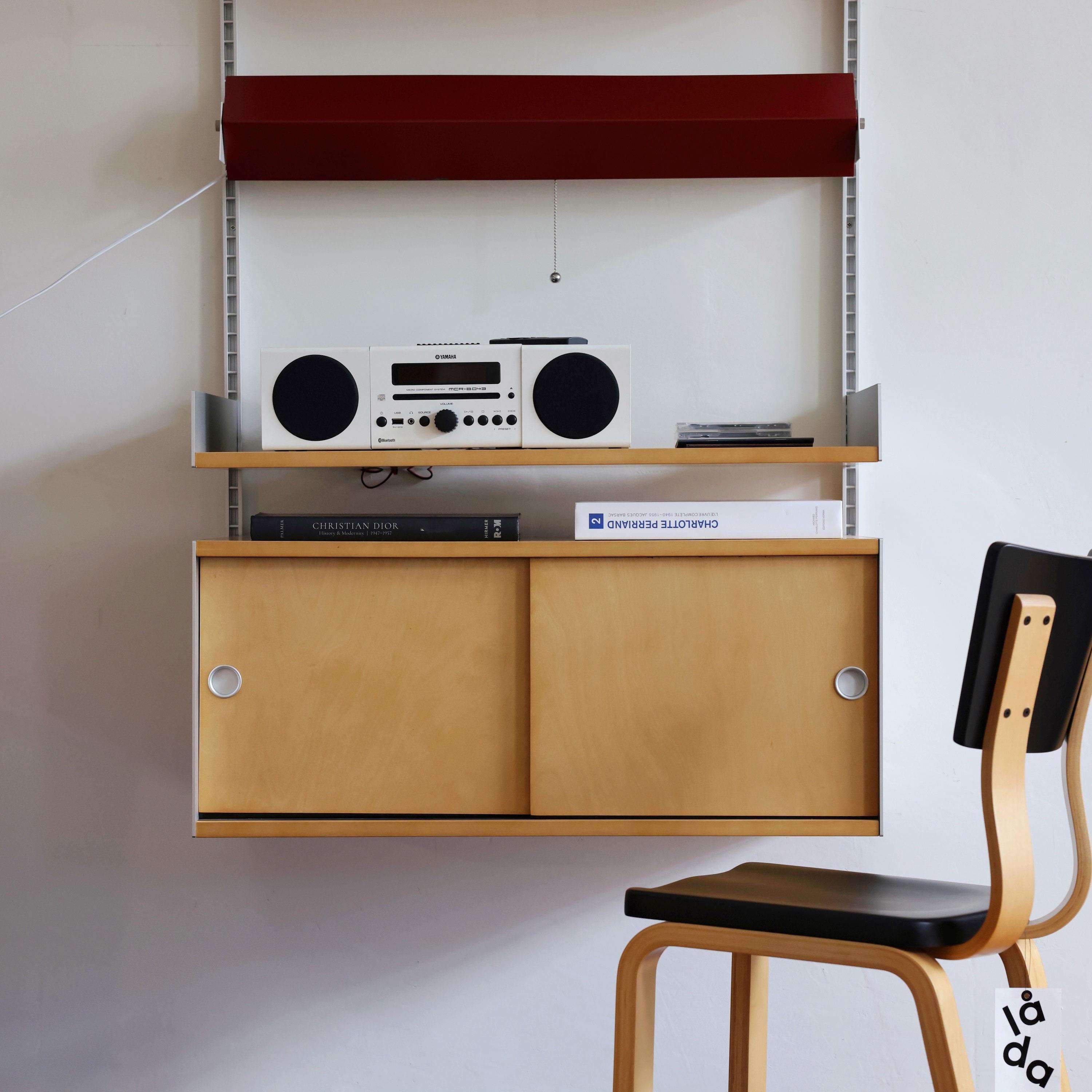 #lada 002墙上隔板置物架系统中古桦木贴皮版