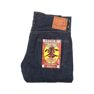 日本SAMURAI JEANS武士 S5000VXII 17oz新零武士道修身直筒牛仔裤
