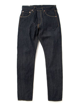 日本STUDIO D'ARTISAN小猪14oz左斜纹布D1818高腰宽松锥型牛仔裤