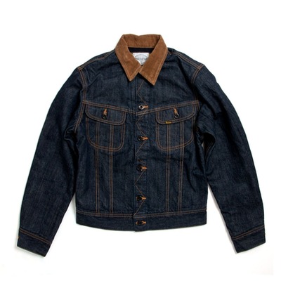 日本STUDIO D’Artisan小猪D4187风暴骑士左斜纹毛毯牛仔夹克