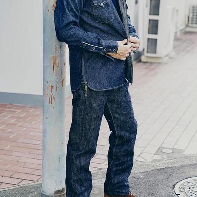 日本Samurai Jeans武士S510XX19ozII重磅刀耳常规直筒牛仔长裤