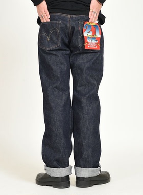 日本Samurai Jeans武士S510XX21ozII重磅刀耳常规直筒牛仔长裤