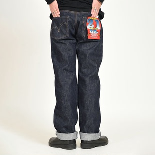 日本Samurai Jeans武士S510XX21ozII重磅刀耳常规直筒牛仔长裤