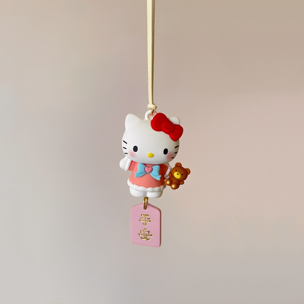 正版HelloKitty三丽鸥汽车挂件凯蒂猫创意车载装饰挂饰礼物送朋友