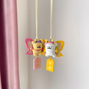 线条小狗车载挂件创意卡通汽车挂饰玩乐主义新车装饰品礼物送朋友