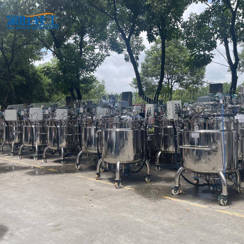 不锈钢移动中转罐双层带冷却框式搅拌自动化控制可批量生产