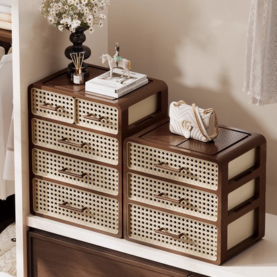 中古风内衣+内裤+袜子收纳三合一