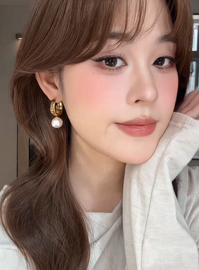 ZHENWEI/甄薇  独特土星珠珠耳环女小众一款两戴耳饰时尚个性高级