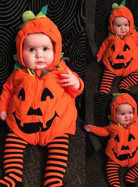 Children's Halloween clothes Zipper one piece clothes婴