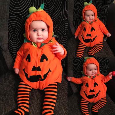 Children's Halloween clothes Zipper one piece clothes婴