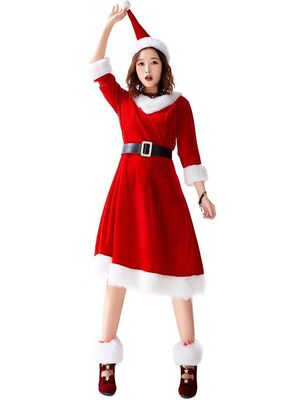 Christmas Costume Performance Dress Delivery Foot Covers