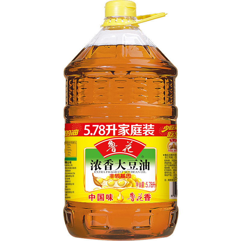 鲁花浓香大豆油5.78L非转基因