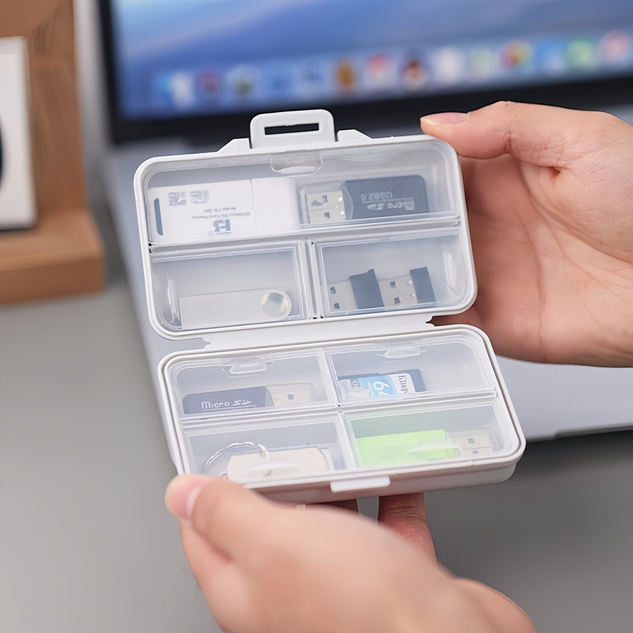 U盘整理收纳盒便携装防尘塑料壳