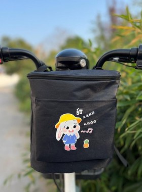 电瓶车电动车自行车三轮车婴x儿车防雨小包黑色挂物包前后置储物