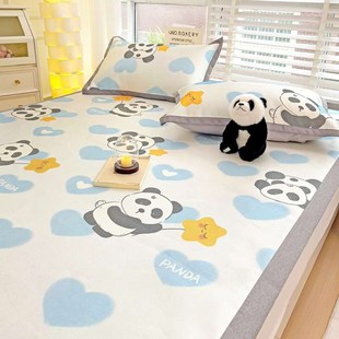 定制夏天冰丝凉e席少儿床笠罩120X190X150X90*135X200X220cm榻榻