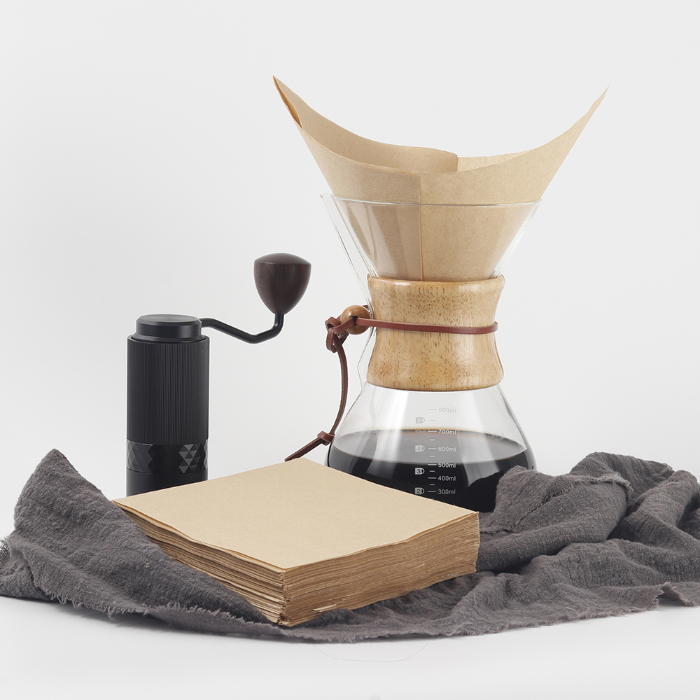 Chemex方形咖啡滤纸咖啡壶三人六人份配套滤纸400/600/800ml通用