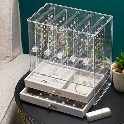 Jewelry storage box earrings rack earrings stud earrings pen