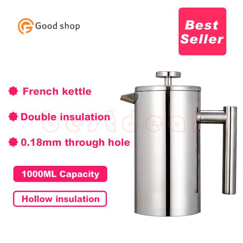 800ml Stainless Steel Coffee Pot French Press Coffee Maker