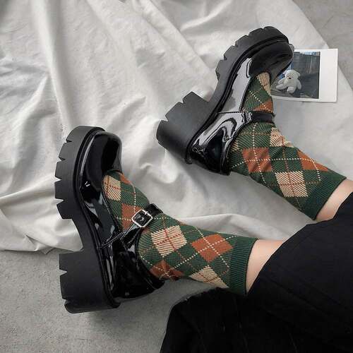 玛丽珍女学院风单鞋小皮鞋women Mary Jane loafers single shoes