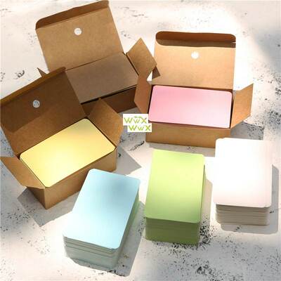 100pcs Blank Kraft paper Business Cards Word Card Message