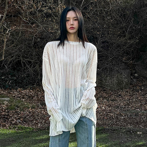 Mathieu微透长袖T恤女