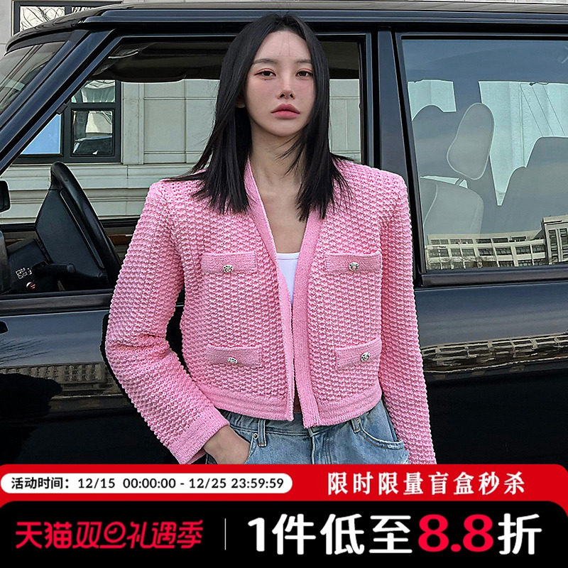 Mathieu韩国气质小香风短外套女春季新款设计感防晒衫洋气上衣薄