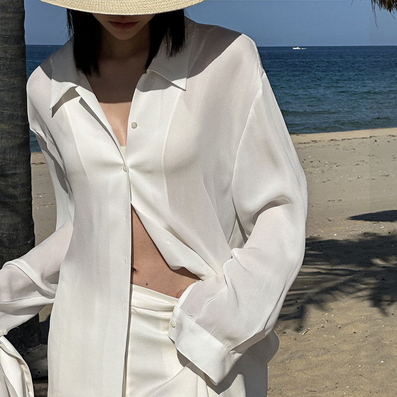 Mathieu韩国设计感衬衫女春法式气质宽松衬衣时尚高级感上衣外套