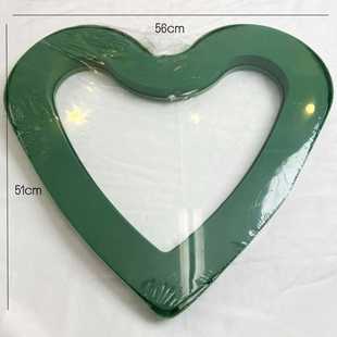 花车头鲜花爱心底座V型花泥婚庆插花材料 婚车大v花泥一整套吸盘式