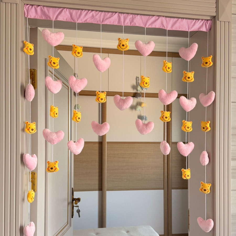 房门可爱挂饰门帘隔断吊帘线帘可爱维尼爱心免打孔门帘,鲜花速递/花卉仿真/绿植园艺,其它园艺用品,淘宝优惠券,粉丝福利购,淘宝优惠卷