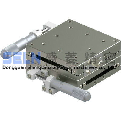 供应 新品80*80 XY轴LBY80-L直线滚珠型轴承钢手动微调架位移平台