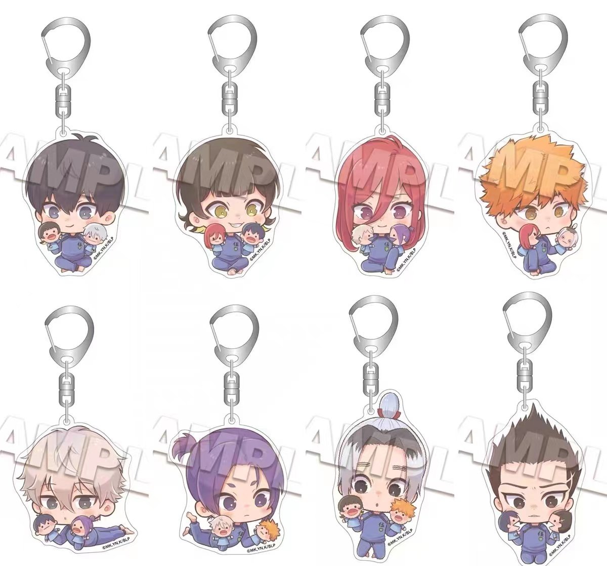 Muzzle蓝色监狱蓝锁亚克力钥匙扣Vol.1Puppeco