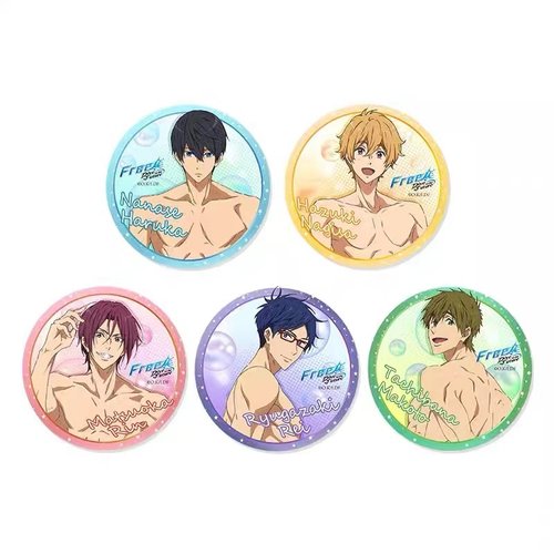 星河动漫正版周边（官谷）Free男子游泳部徽章七濑遥吧唧