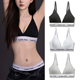文胸罩 一根带三角杯美背法式 细肩带可外露内衣女小胸聚拢夏季 薄款