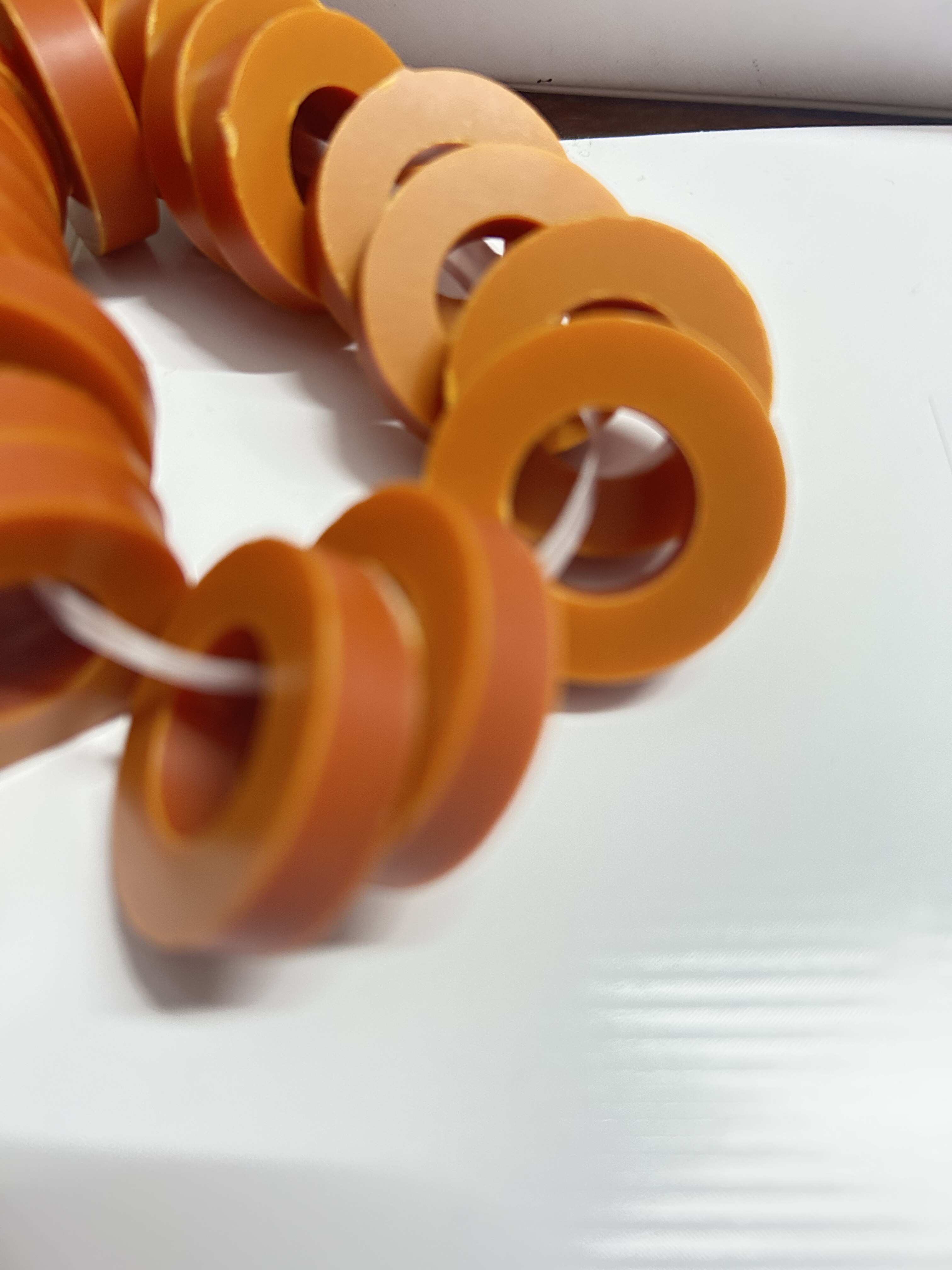 电木垫片胶木电压绝缘塑胶螺丝硬垫圈黄色耐高温耐磨塑料圆形平垫