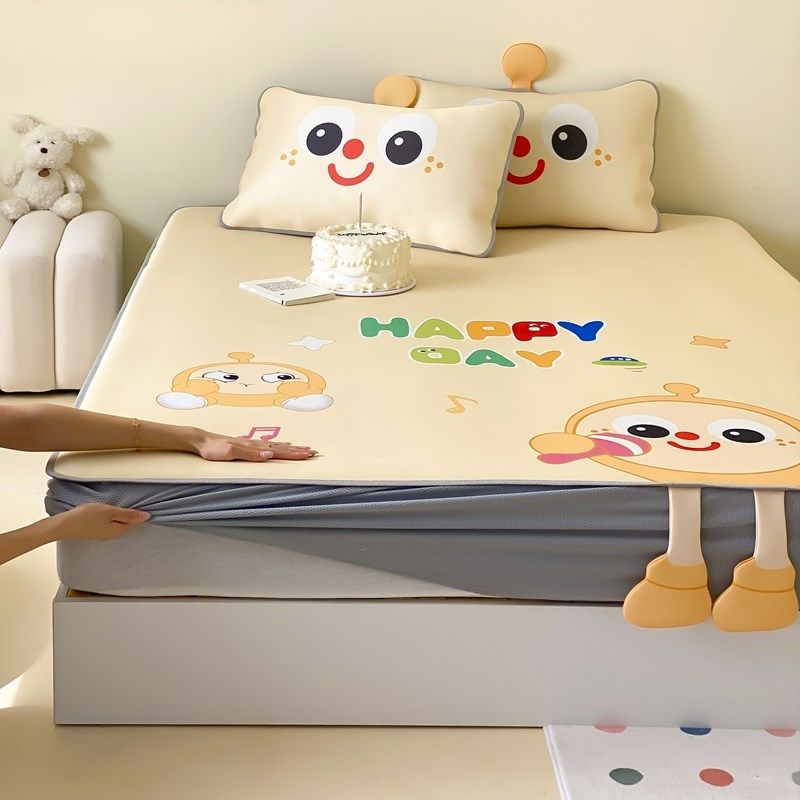 超可爱立体卡通!a类抗菌冰丝席三件套学生宿舍床儿童凉席床笠款,床上用品,冰丝席,淘宝优惠券,粉丝福利购,淘宝优惠卷