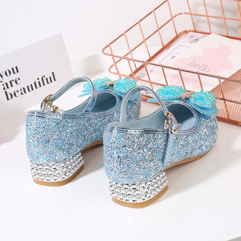儿童高跟鞋春秋新款演出鞋时尚小女孩水晶鞋女宝宝鞋子女童公主鞋,童鞋/婴儿鞋/亲子鞋,水晶/水钻鞋,淘宝优惠券,粉丝福利购,淘宝优惠卷