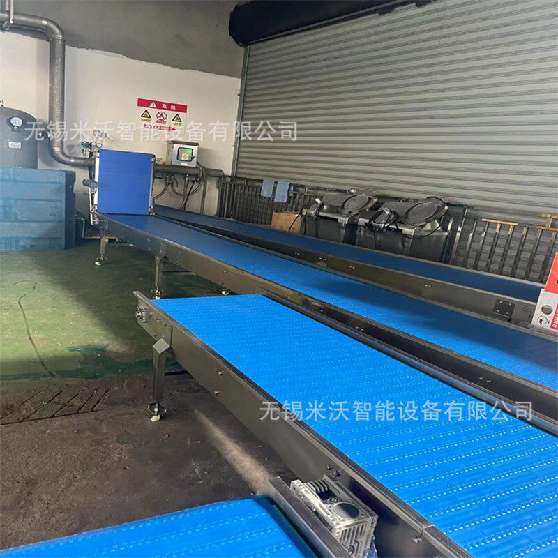 转弯直行网带输送线 可增设分道输送 小产M品纸箱食品牛排等输送