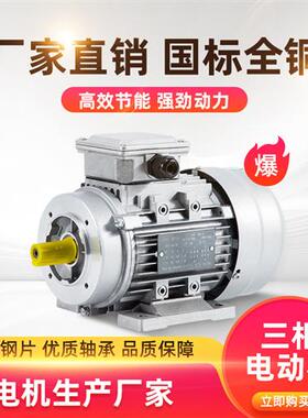 三项异步马达YS7124/370W/550W/1.5KWYS铝壳1400转低速铜线b34