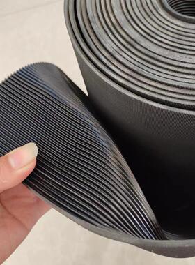 黑色细条纹防滑橡胶板3mm5mm绝缘胶垫缓冲胶皮垫板橡胶垫耐磨地垫