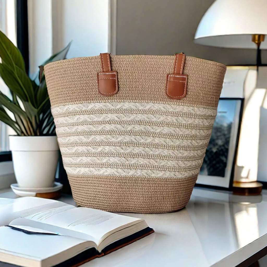 DH草编包包女夏季ins风2024新款沙滩海边户外出游度假大容量肩包_La chapelly  SPortt_运动包/户外包/配件-第3张图片-提都小院 DH草编包包女夏季ins风2024新款沙滩海边户外出游度假大容量肩包_La chapelly  SPortt_运动包/户外包/配件-第3张图片-提都小院