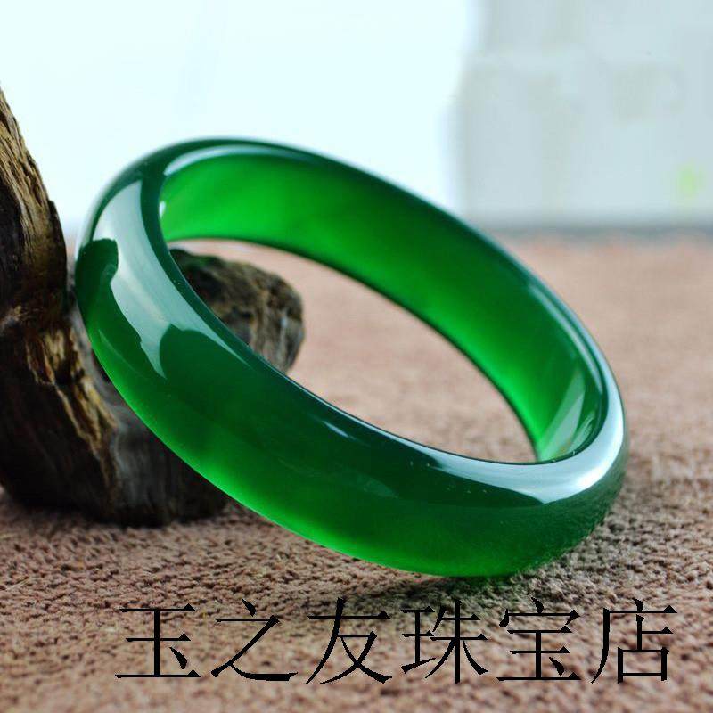 手镯女缅甸高端翡翠色玉石飘花冰糯种帝王绿满绿阳绿圆条贵妃玉镯