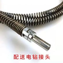 弹簧弹簧马桶、下水道工具通电钻mm神器疏通家用管道疏通器10专业