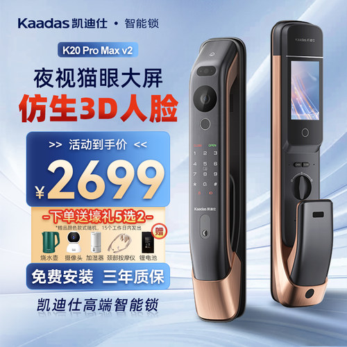 人脸识别智能锁凯迪仕