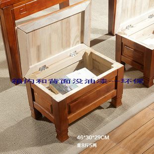 带箱子凳子香樟木实木凳子收纳箱凳子换鞋 凳家用凳子裕隆安家具