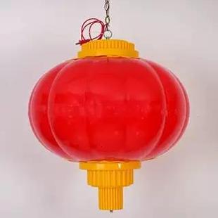 亚克力户外防水LED灯笼大红塑料连串灯笼发光灯杆道路亮化灯笼厂