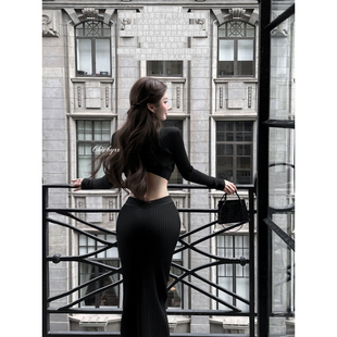 DionL 独家两色针织露腰连衣裙 曼调muse chicbyrr